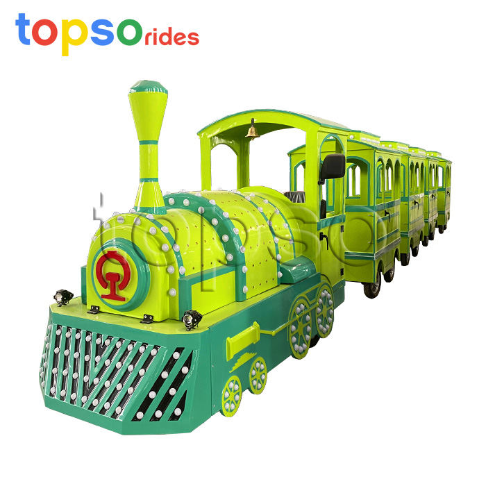 battery trackless train