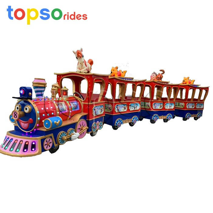 outdoor trackless train