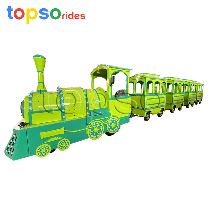 battery trackless train
