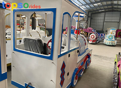fiberglass trackless train