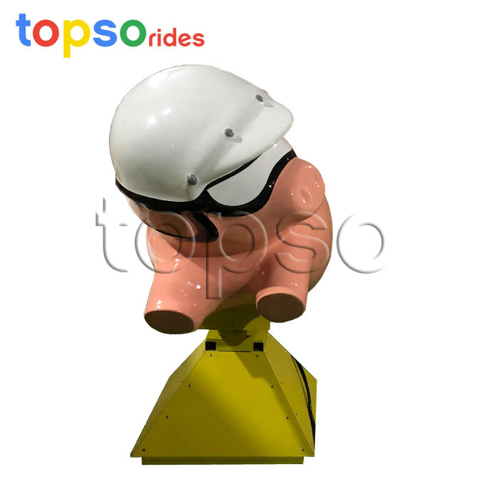 inflatable pink pig rides