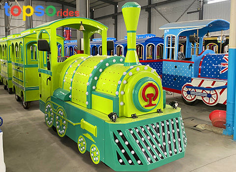 Battery trackless train